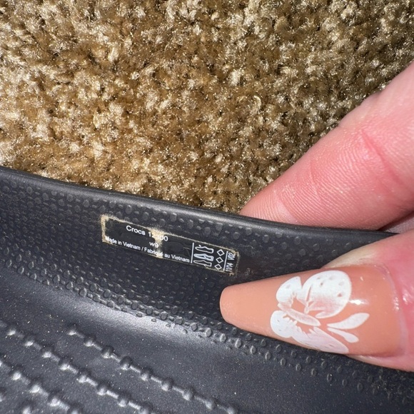 Womens Crocs Alice Black Patent Cap Toe Casual Comfort Ballet Flats Size 9 - Picture 12 of 14